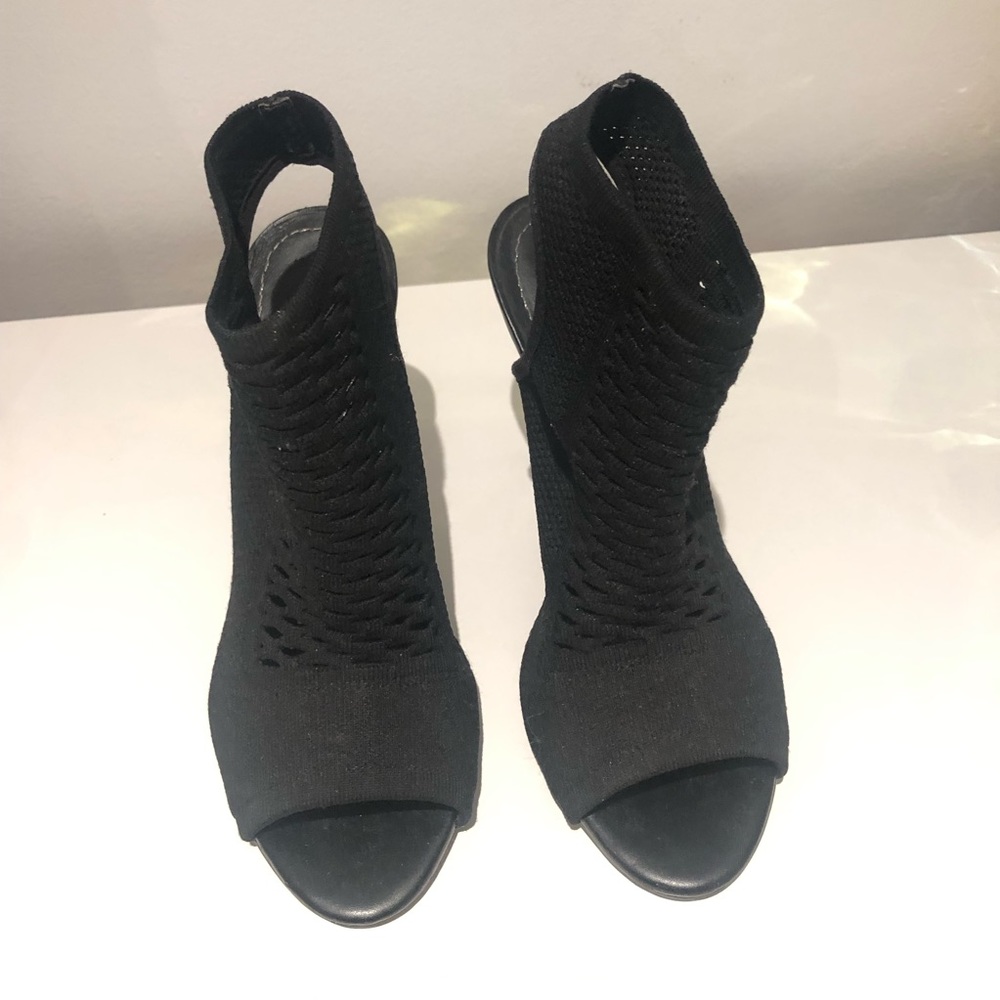 Zara Peeptoe Fabric Heels
